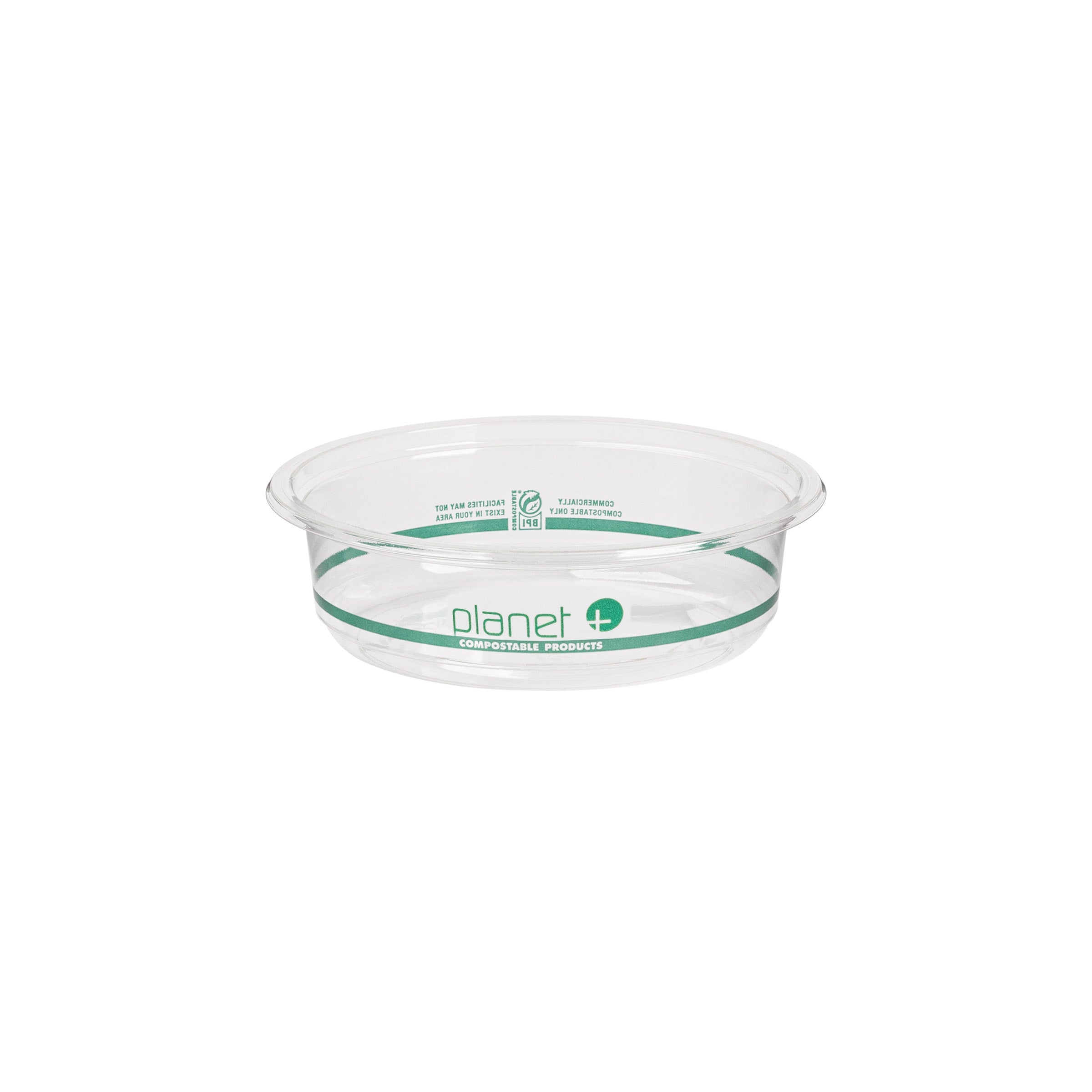 8 oz Clear PLA Round Deli Container — Compostable — 600/Case | Fineline 47PLADR8A
