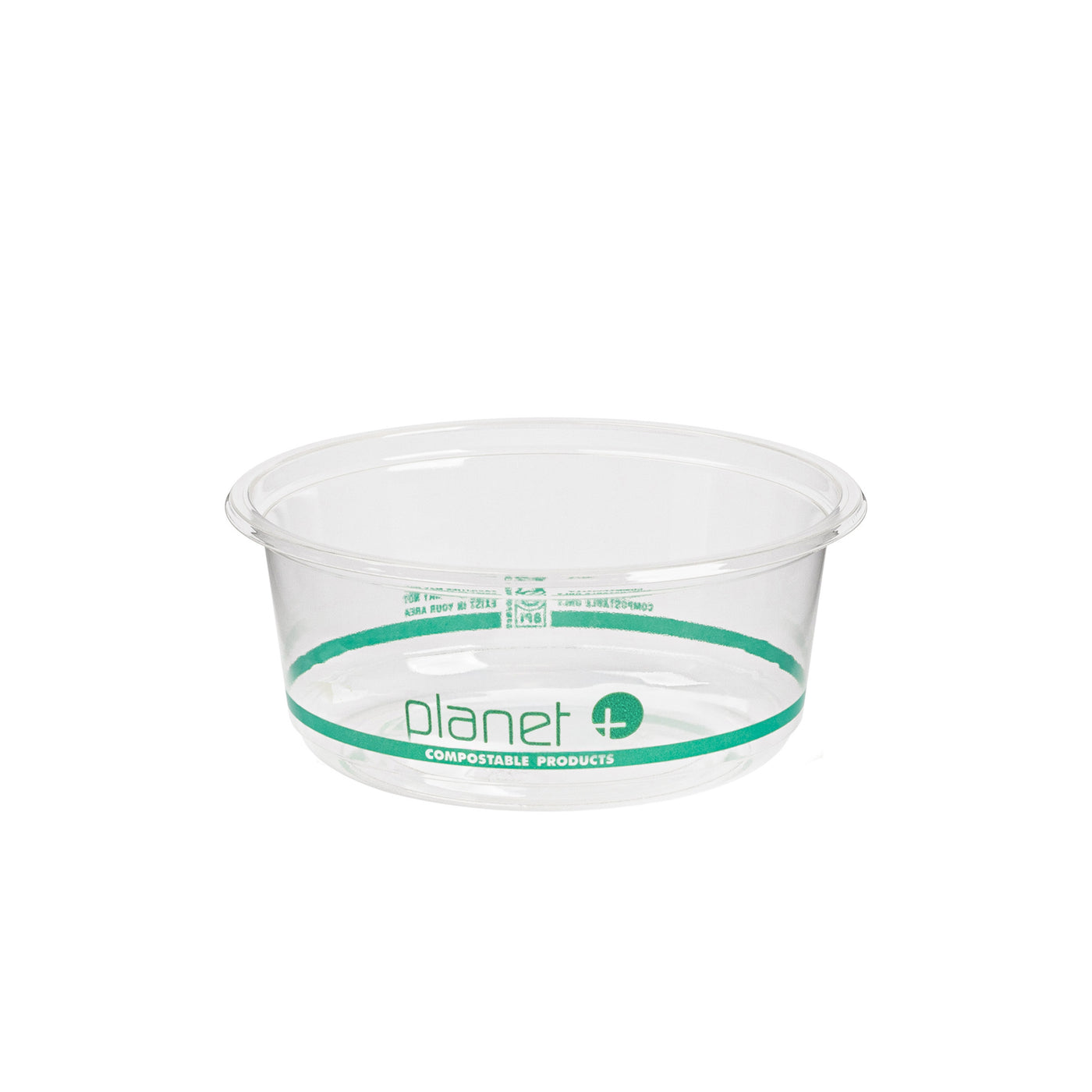 12 oz Clear PLA Round Deli Container — Compostable — 600/Case | Fineline 47PLADR12A