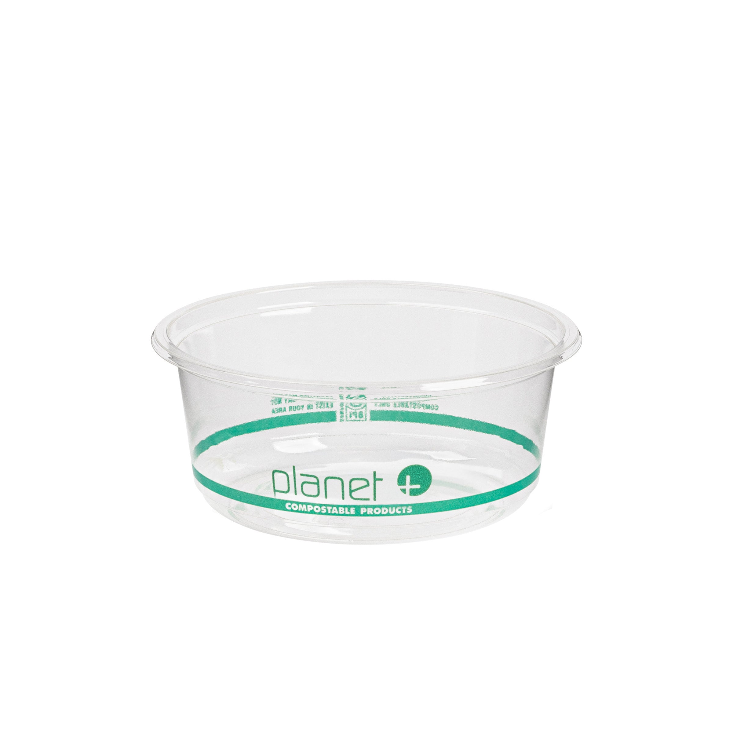 12 oz Clear PLA Round Deli Container — Compostable — 600/Case | Fineline 47PLADR12A