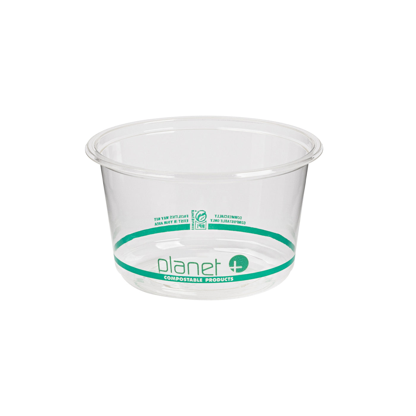 16 oz Clear PLA Round Deli Container — Compostable — 600/Case | Fineline 47PLADR16A