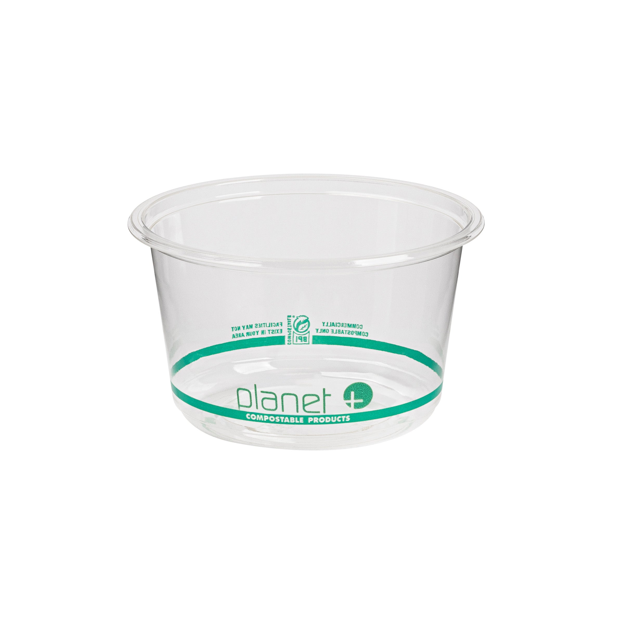 16 oz Clear PLA Round Deli Container — Compostable — 600/Case | Fineline 47PLADR16A