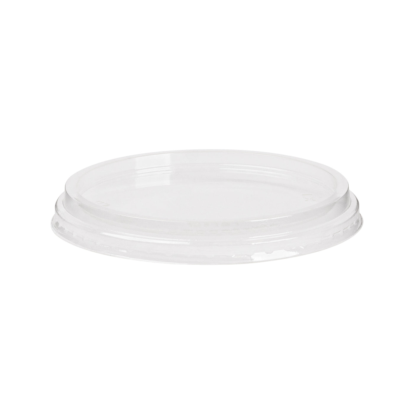 Clear PLA Deli Lid for 8–32 oz Round Deli Containers — Compostable — 600/Case | Fineline 47PLADRLA