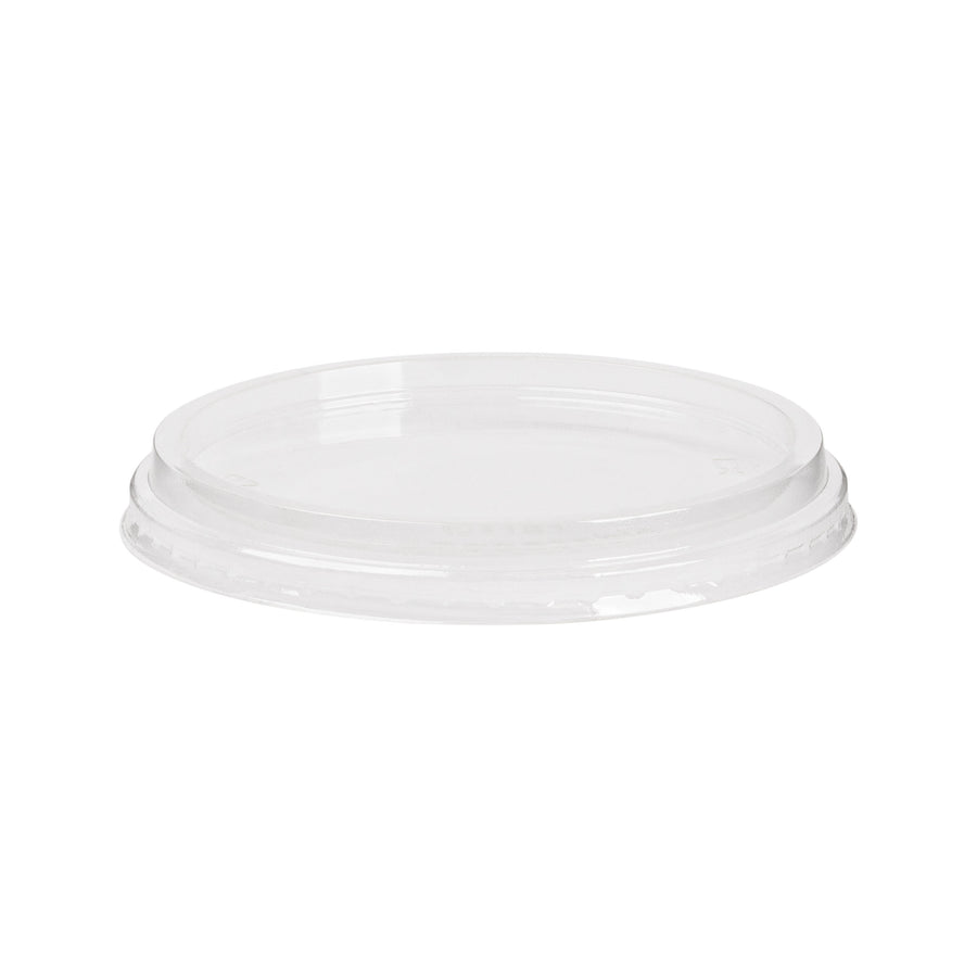 Clear PLA Deli Lid for 8–32 oz Round Deli Containers — Compostable — 600/Case | Fineline 47PLADRLA