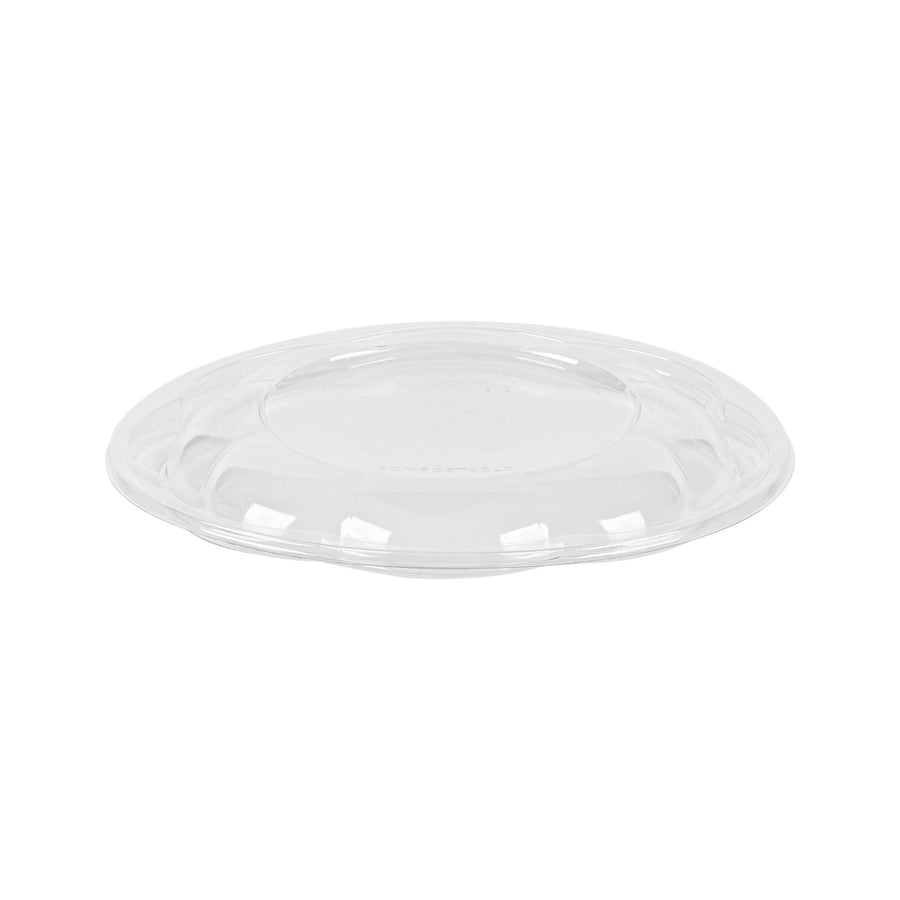 Dome PLA Lid for 24–48 oz Salad Rose Bowls — Compostable — 300/Case | Fineline 47PLASBL