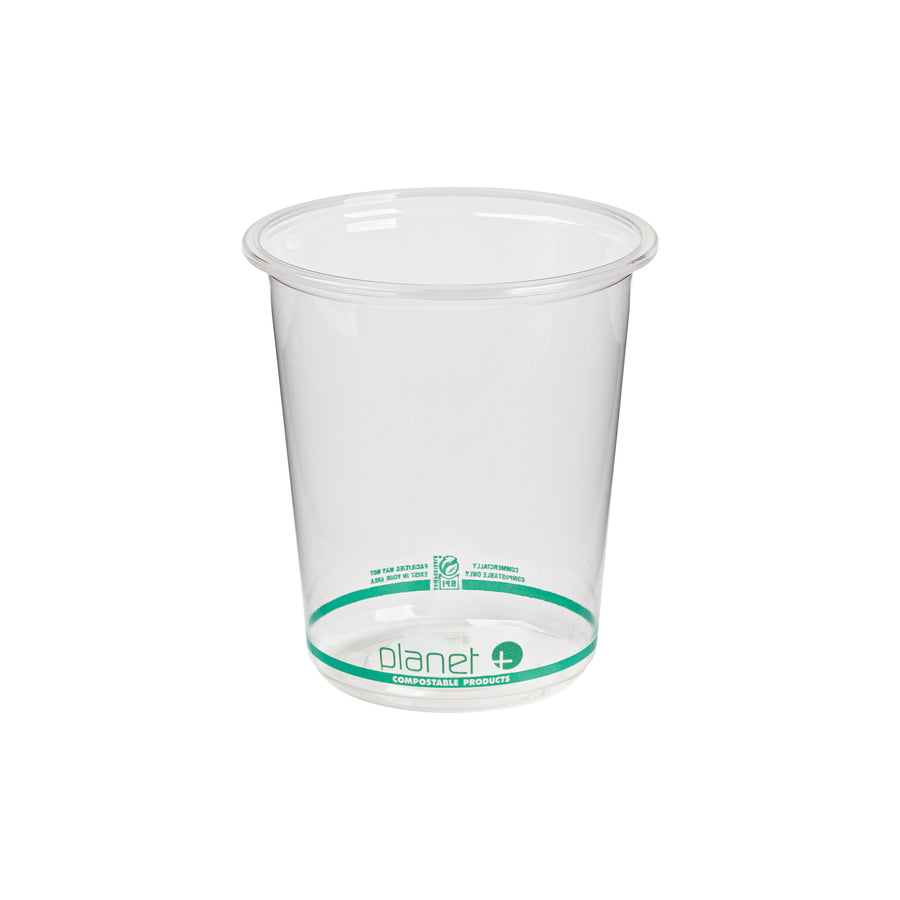 32 oz Clear PLA Round Deli Container — Compostable — 300/Case | Fineline 47PLADR32A