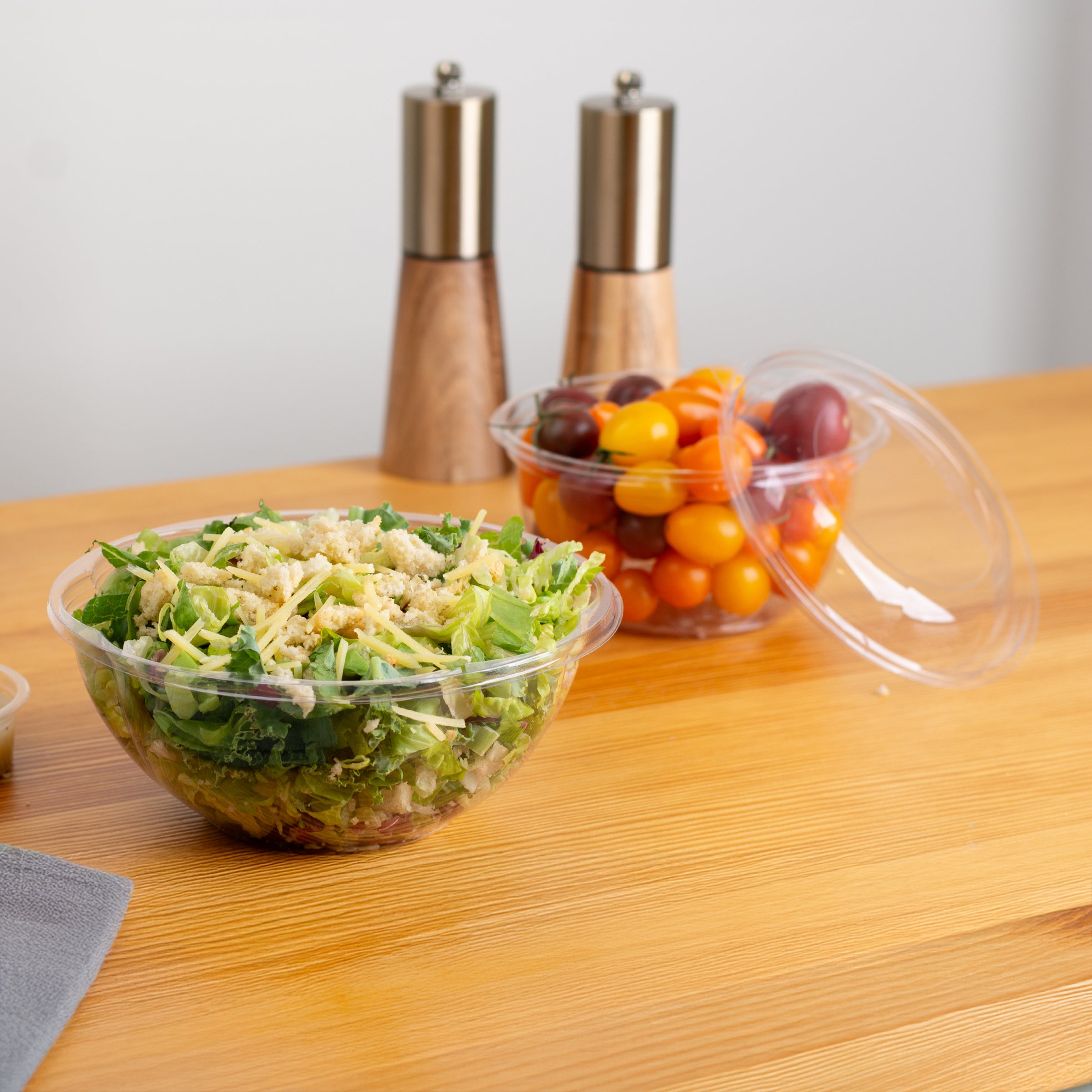 16 oz Clear PLA Salad Rose Bowl — Compostable — 450/Case | Fineline 47PLASB16