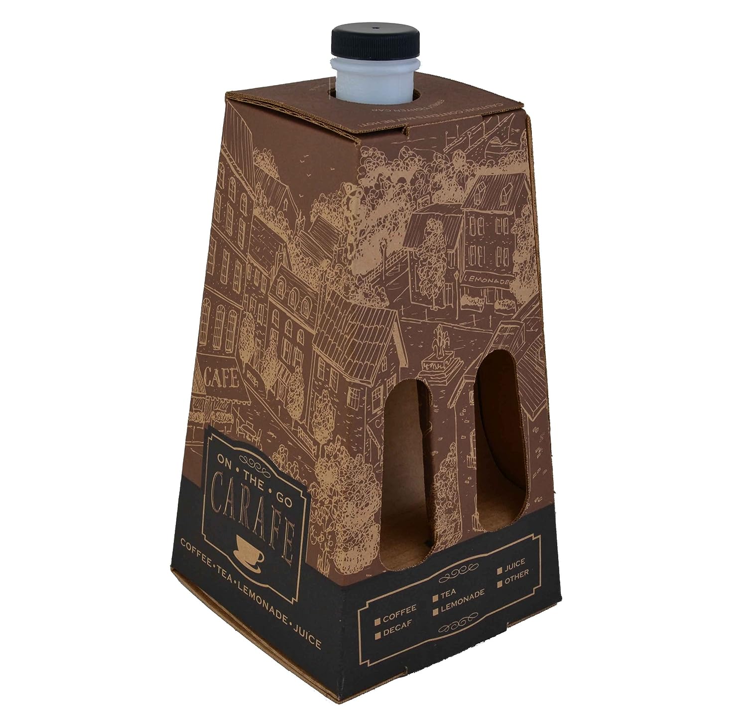 Southern Champion Tray 0196 Corrugated Beverage Catering Carafe, Holds up to 96 oz (Case of 16)