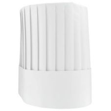 White 9” Pleated Chef Hat – 12/Case