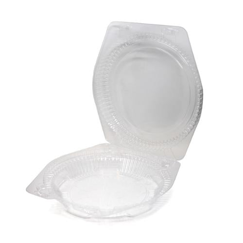 DFI LBH-111 shallow dome clear OPS hinged 10 inch pie container