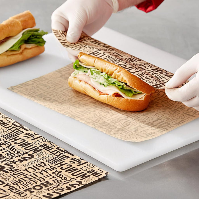 Norpak Subwrap Dry Wax Sandwich Wrap Paper (14"X18")