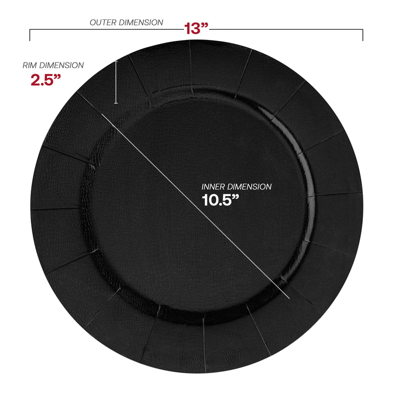 Round Disposable Paper Charger Plates