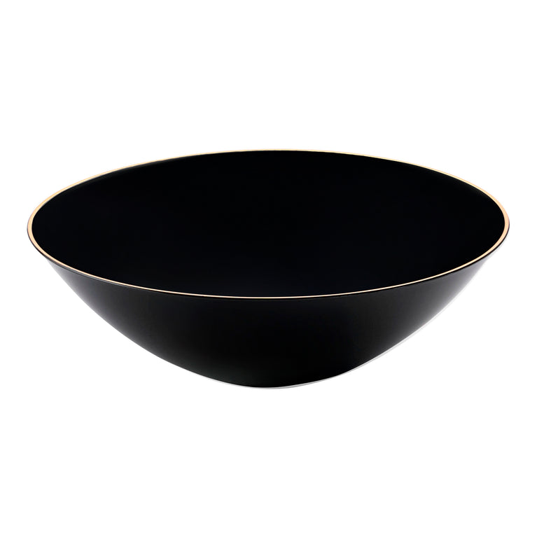 Organic Round With Gold Rim Bowls