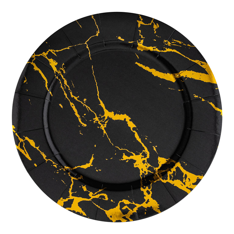 Round Disposable Paper Charger Plates