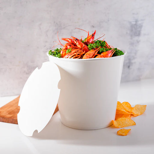 170oz Food Buckets with Paper Lids (223mm) - 150 sets