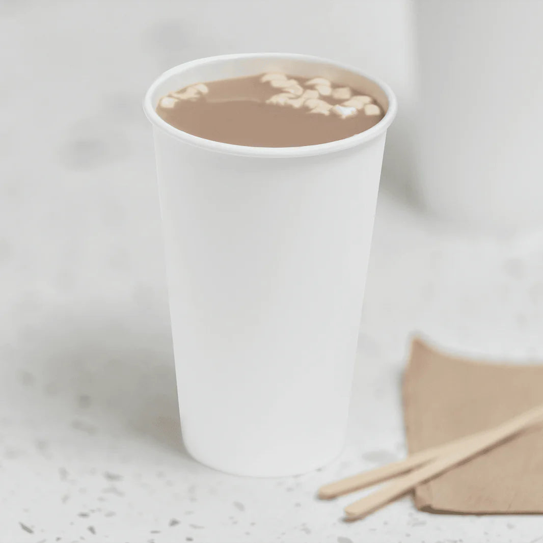 Paper Hot Cups 8oz-24oz (Avail in White or Design)