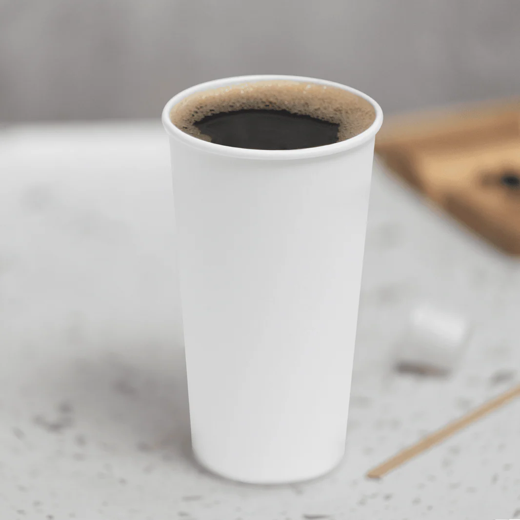 Paper Hot Cups 8oz-24oz (Avail in White or Design)