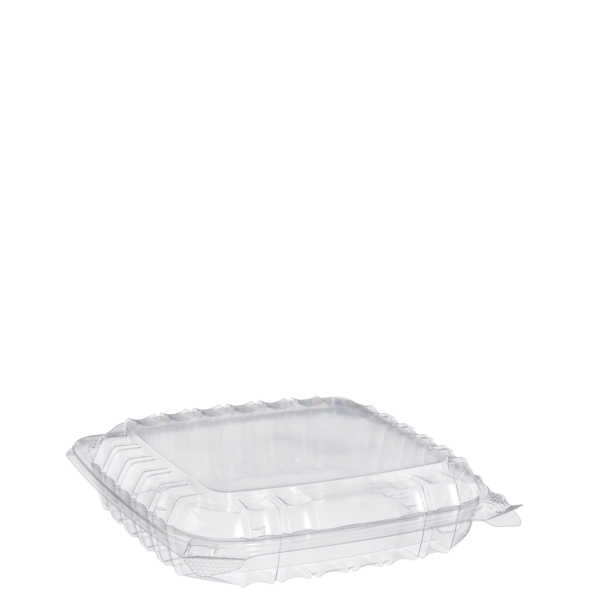 Dart C89PST1 8 x 8  x 2" ClearSeal Hinged Lid Plastic Container (250/CS)
