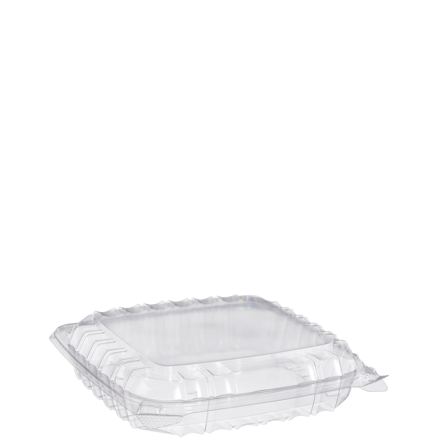 Dart C89PST1 8 x 8  x 2" ClearSeal Hinged Lid Plastic Container (250/CS)