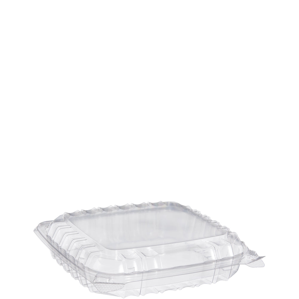Dart C89PST1 8 x 8  x 2" ClearSeal Hinged Lid Plastic Container (250/CS)