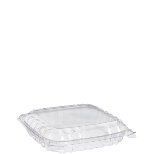 Dart C89PST1 8 x 8  x 2" ClearSeal Hinged Lid Plastic Container (250/CS)