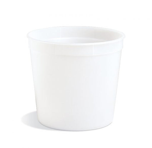 86 oz Natural HDPE Deli Container – Heavy Duty Plastic Food Storage Cup (200/Case)