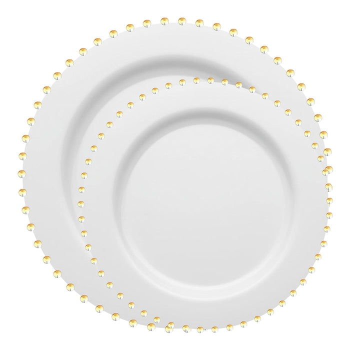 Pearl String Round Disposable Plastic Plates