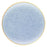 Clear Blue with Gold Rim Hammered Glass Plastic Plates