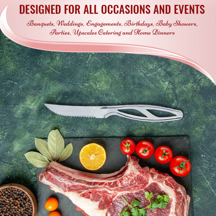 Clear Plastic Disposable Steak Knives-360 Per Case