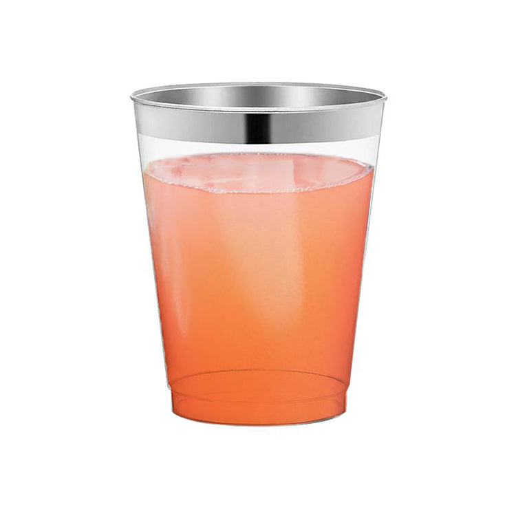 Clear Tumblers with Rim Design