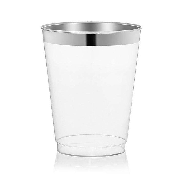 Clear Tumblers with Rim Design