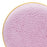 Clear Pink with Gold Rim Hammered Glass Plastic Plates