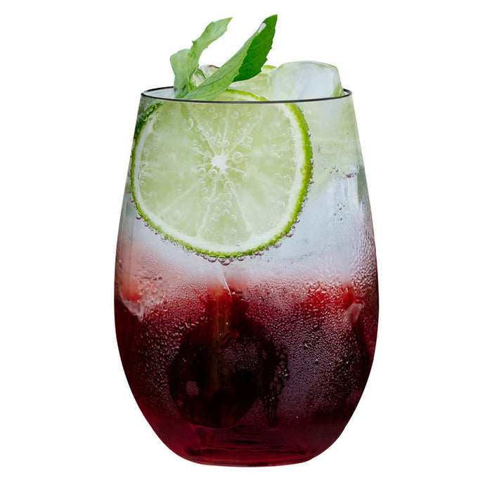 16 oz. Stemless Disposable Plastic Wine Glasses