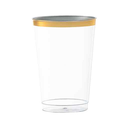 Clear Tumblers with Rim Design