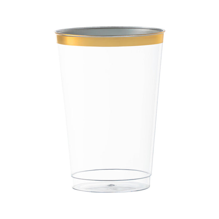 Clear Tumblers with Rim Design