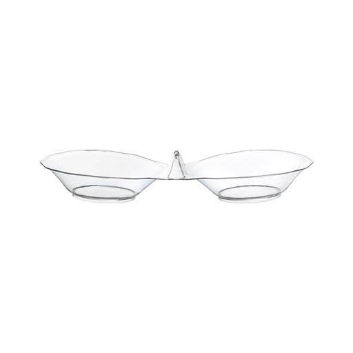 Clear Round 2-Hole Mini Plastic Candy Bowls