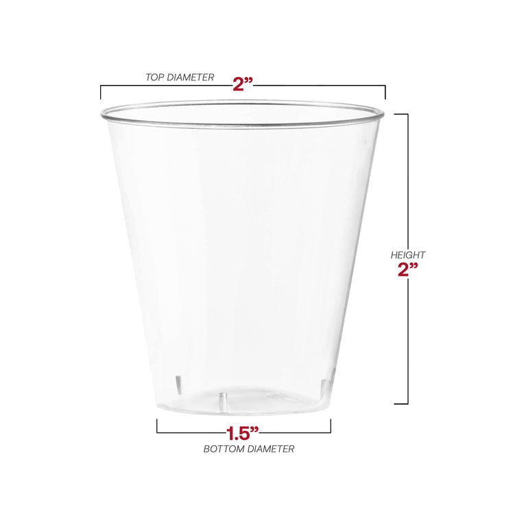 Plastic Shot Glasses (Available in Different Sizes)