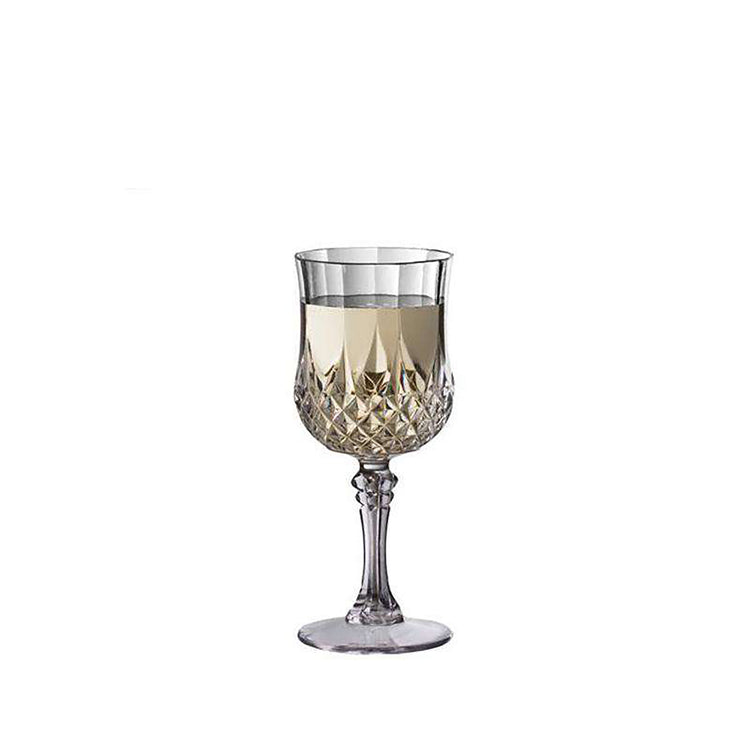 8 oz. Crystal Cut Disposable Plastic Wine Glasses