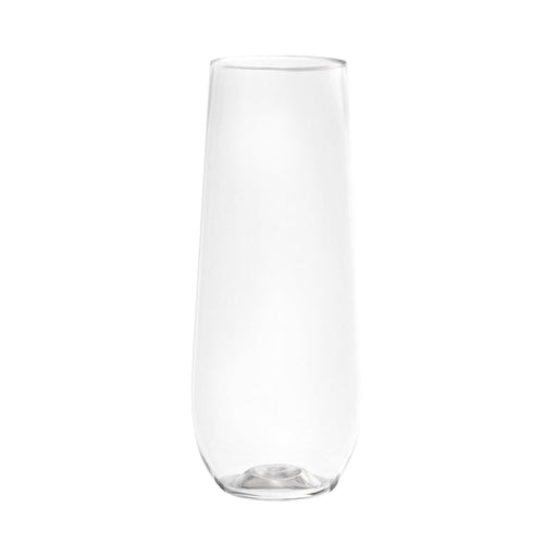 9 oz.  Stemless Disposable Plastic Champagne Flutes