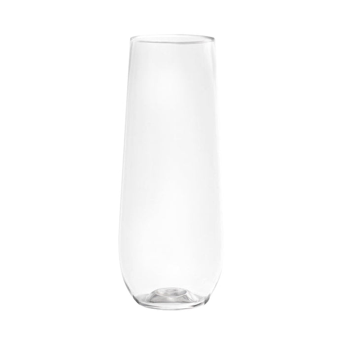 9 oz.  Stemless Disposable Plastic Champagne Flutes