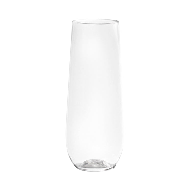9 oz.  Stemless Disposable Plastic Champagne Flutes