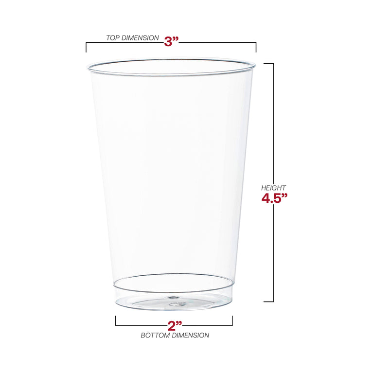 Crystal Clear Plastic Party Tumblers (Available in Different Sizes)