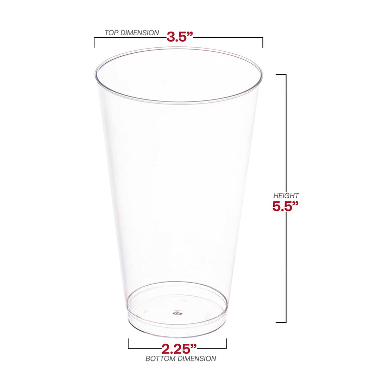 Crystal Clear Plastic Party Tumblers (Available in Different Sizes)