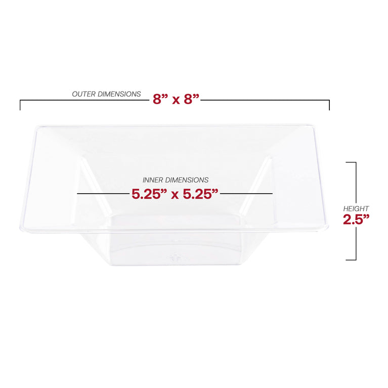 Square Plastic Bowls
