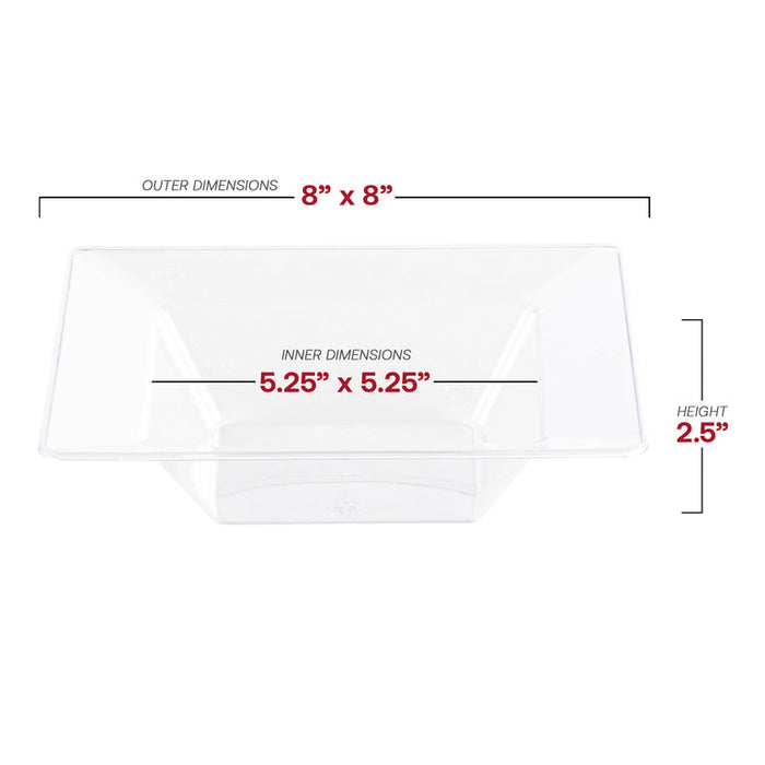 Square Plastic Bowls