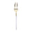 Gold with White Handle Moderno Disposable Plastic Cutlery