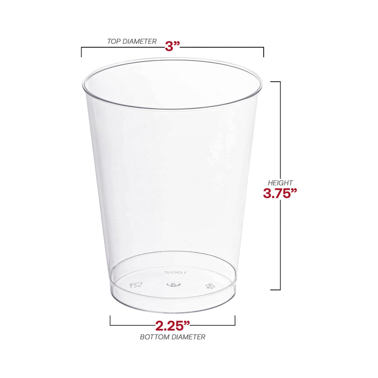 Crystal Clear Plastic Party Tumblers (Available in Different Sizes)