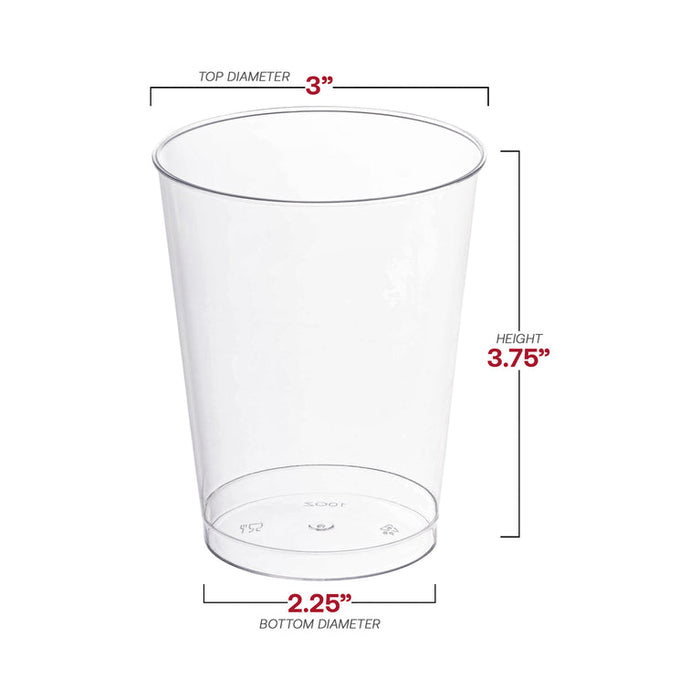 Crystal Clear Plastic Party Tumblers