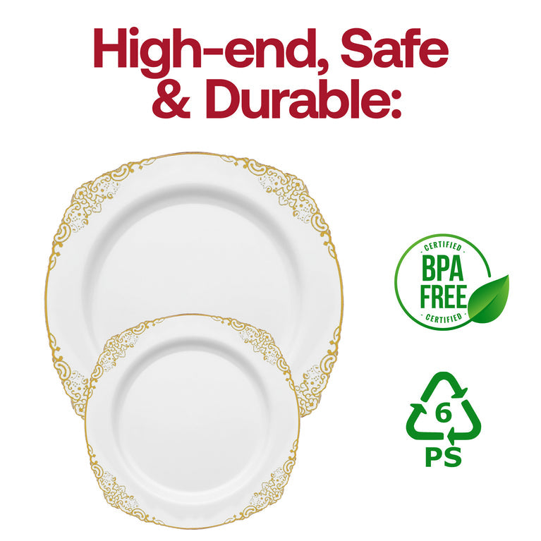 Fancy Round Disposable Plastic Plates