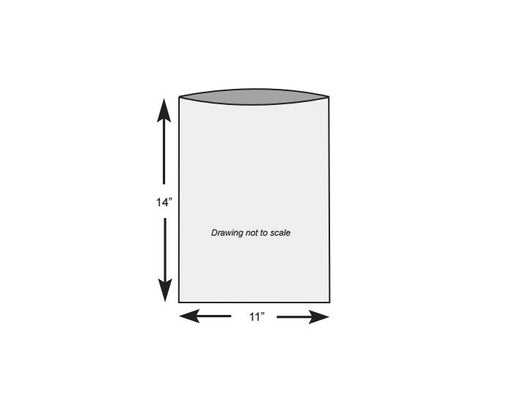 11" x 14" 0.5 mil HDPE Utility Storage Bag, 2000/RL