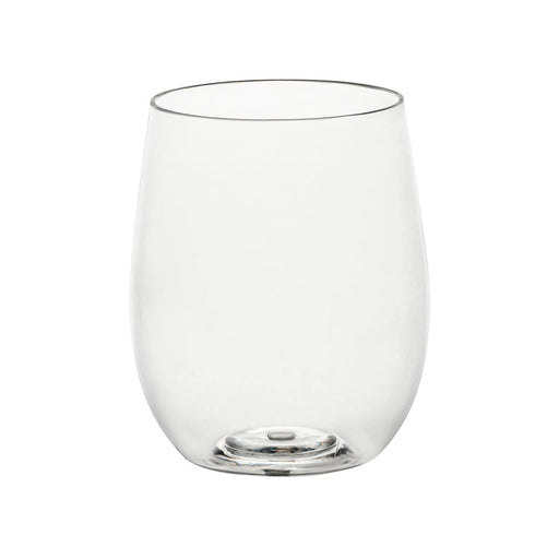 12 oz. Stemless Plastic Wine Glasses (Avail. Multiple Colors and Designs)